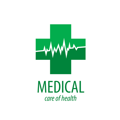 グリーンメディカルヘルスロゴデザインベクター09 健康 ロゴ グリーン医療   
