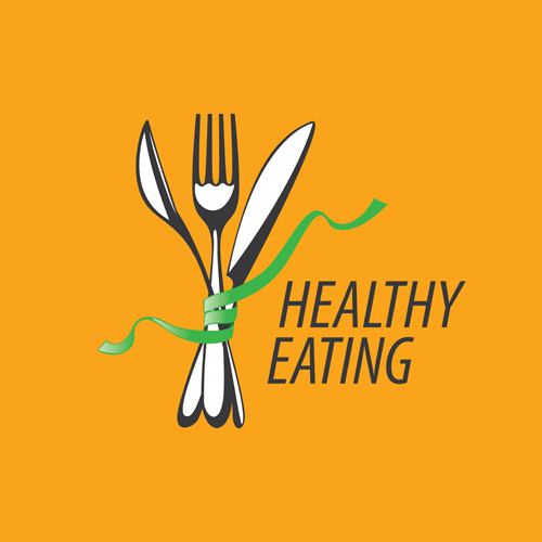 Alimentation saine logo design vector set 11 manger logo en bonne santé   