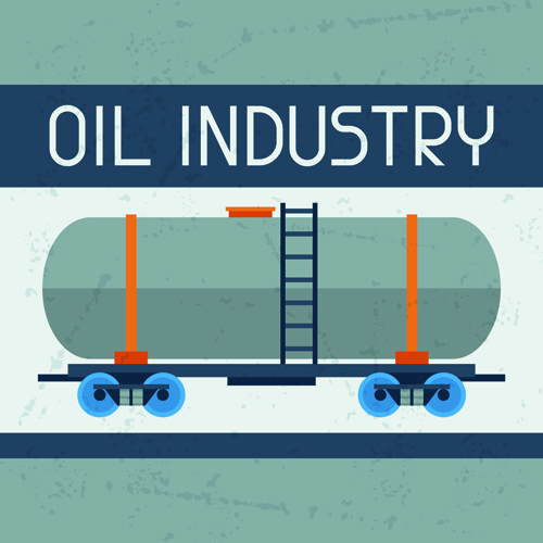 グランジ背景を持つ石油業界の要素04 要素 背景 石油 産業   