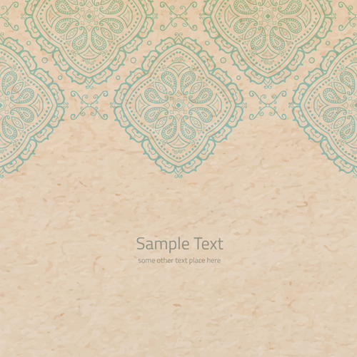 Altpapier mit floralem Hintergrundvektor-Set 03 Hintergrund blumiger Hintergrund Altpapier   