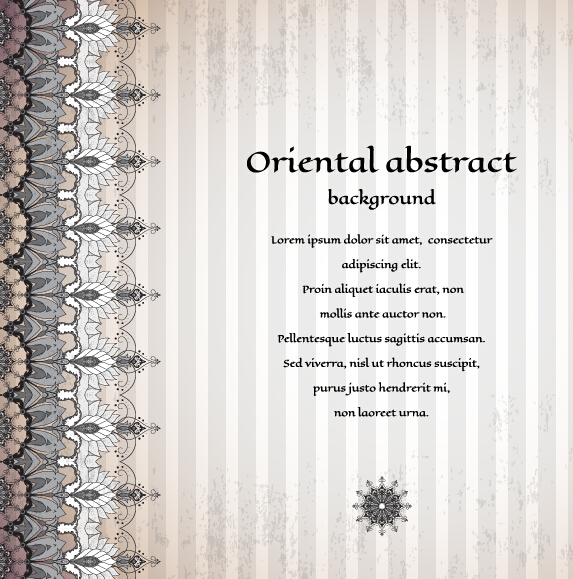 Orientalischer abstrakter Hintergrund-Vektor 04 vintage oriental background abstract   