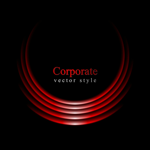 Conception de vecteur de logo d’entreprise de style rouge style rouge logo corporate   