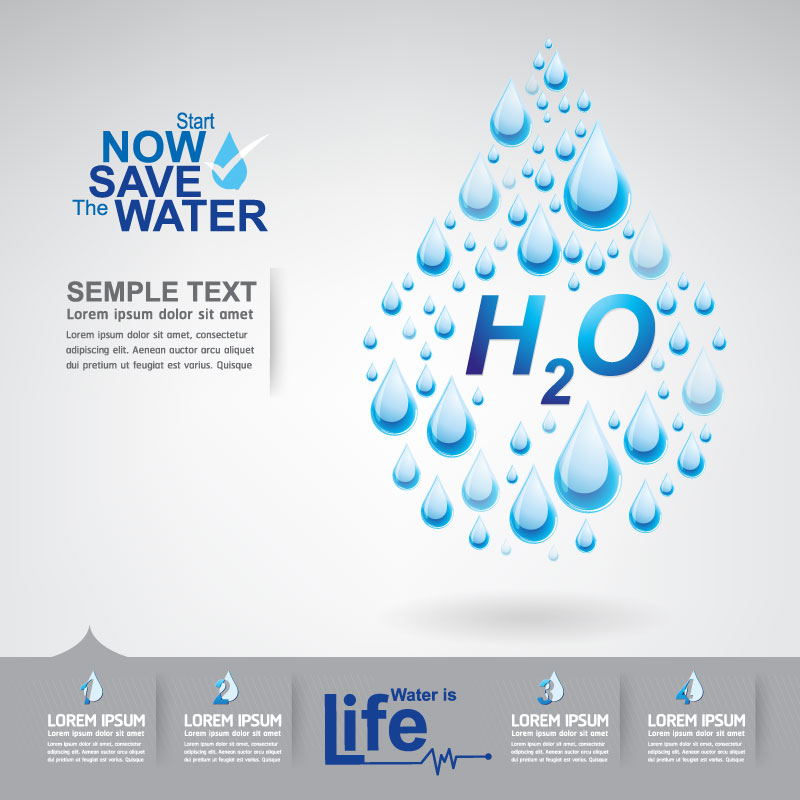 Starten Sie jetzt den Wasserinfografie-Vektor 12 Wasser start Speichern Jetzt Infografik   