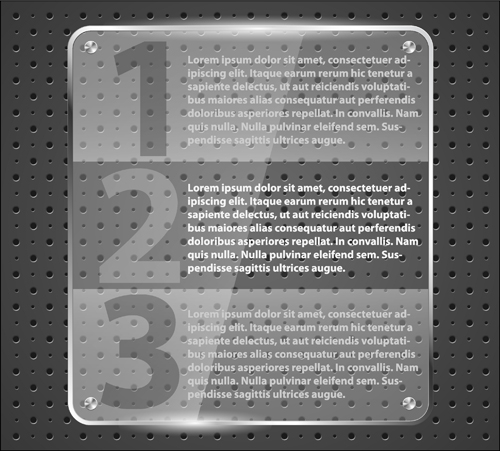 Styles de verre transparents éléments Web vecteurs 08 verre transparent styles elements   