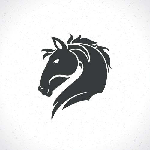 Vecteur ensemble de conception de logos de cheval 06 logos Cheval   