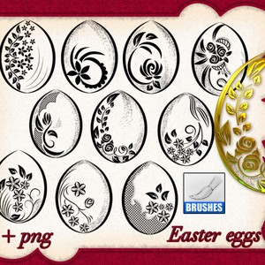 Ostereier brüllen Pinsel photoshop Ostern Eier   