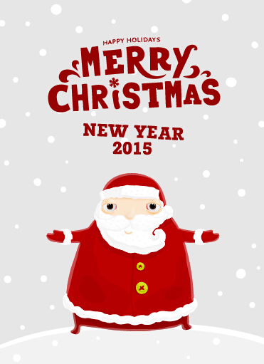 2015クリスマスと新年サンタの背景01 新年 サンタ クリスマス 2015   