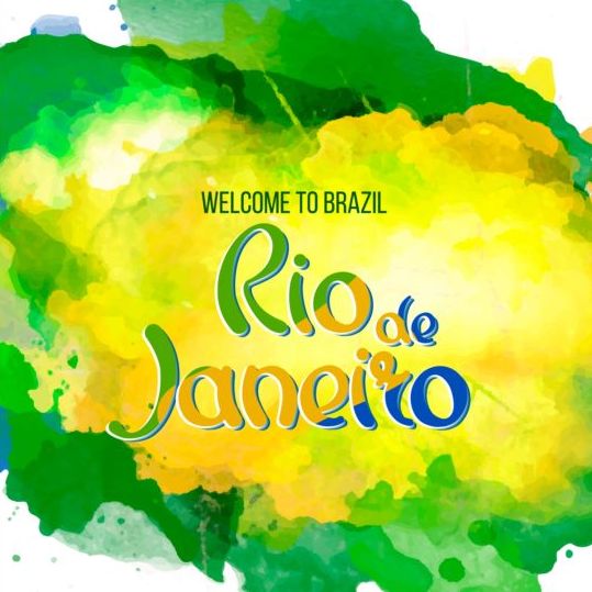 2016 rio de Janeiro olympischen Aquarellen Hintergrund 03 rio olympia Janeiro Hintergrund Aquarell 2016   