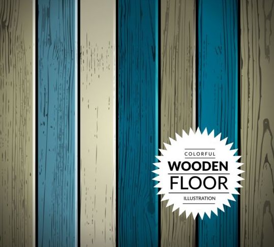 カラフルな木製の床の背景ベクトルイラスト05 背景 木製 床 カラフル イラスト   