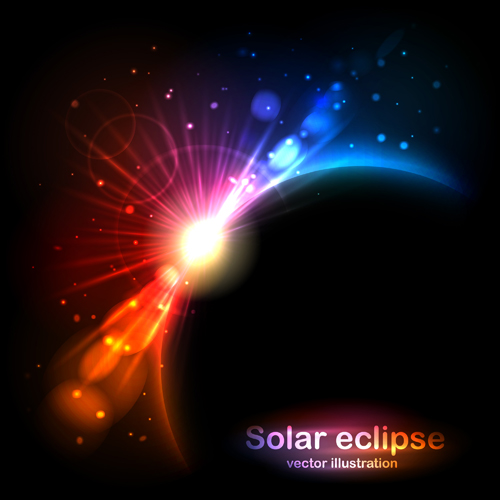 Illustration de vecteur d’éclipse solaire créative illustration éclipse solaire Créatif   