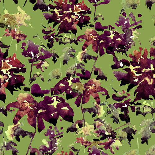 Disarray aquarelle fleurs vecteur seamless pattern 02 sans soudure motif fleurs Disarray aquarelle   