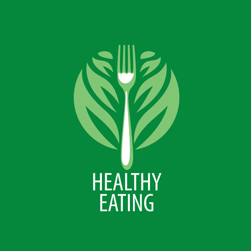 Alimentation saine logo design vector set 10 manger logo en bonne santé   