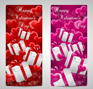 Glänzender Valentinstag Geschenkkarten Set 01 Valentinstag tag Karten Geschenkkarten   