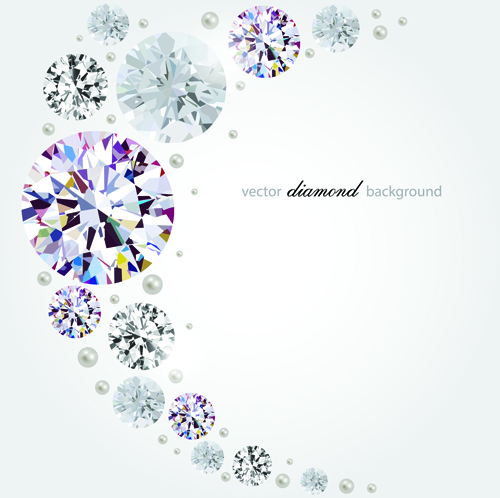 Vector Diamanten Hintergründe glänzend Design 01 shiny Hintergrund Diamanten   