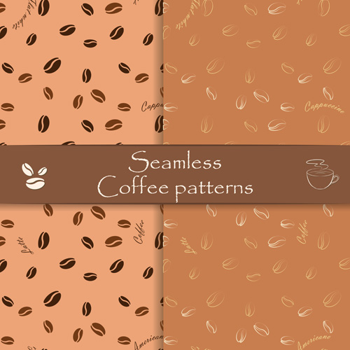 Vecteur de café seamless pattern Graphics 01 sans soudure modèle cafe   