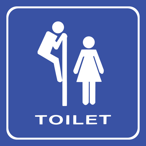 ベクトルトイレサイン男と女のデザイン06 女性 トイレ デザイン   
