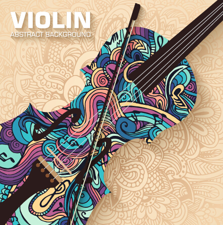アートバイオリン抽象的な背景ベクトル02 背景 抽象的 バイオリン   