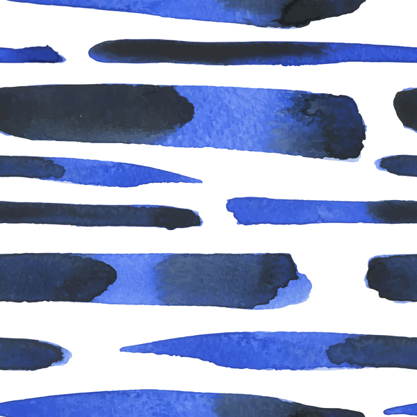 Bleu de vision aquarelle transparente motif vecteur 03 vision sans soudure motif Bleu aquarelle   