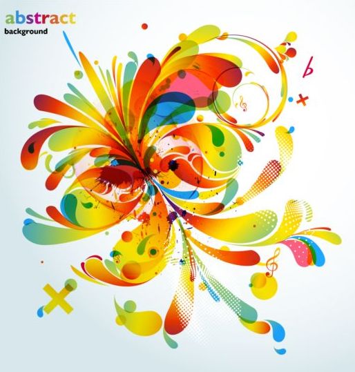 Bunte abstrakte Hintergründe mit Grunge-Vektor 02 grunge colorful background abstract   