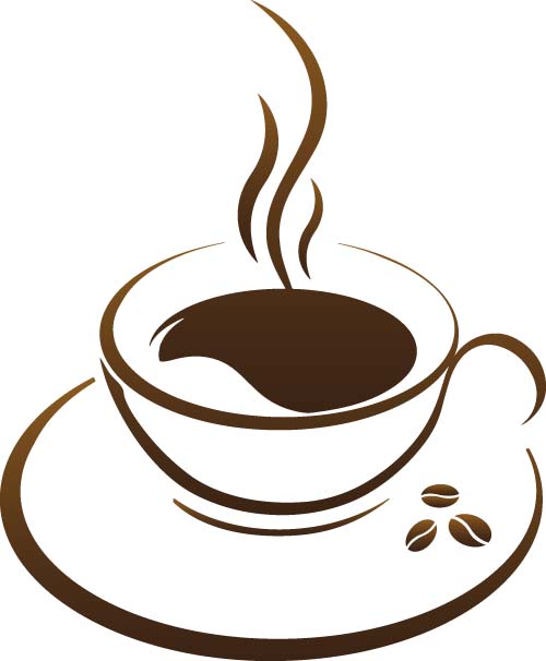 Tasse avec l’illustration abstraite de café vecteur 07 illustration Coupe cafe Abstrait   