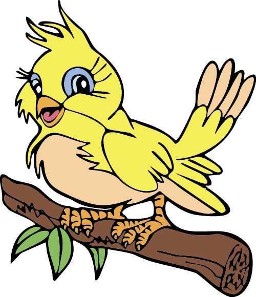 Dessiné à la main oiseau dessin animé styles vecteur 09 Oiseau dessiné à la main dessin animé   