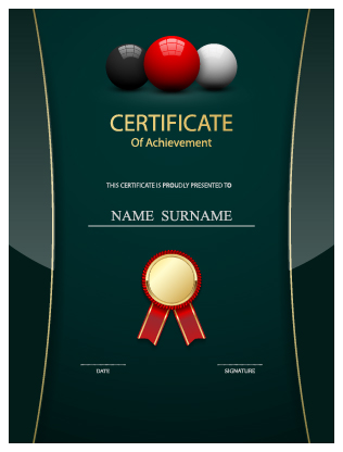 Certificat d’honneur vector design créatif 05 honor creative certificat   