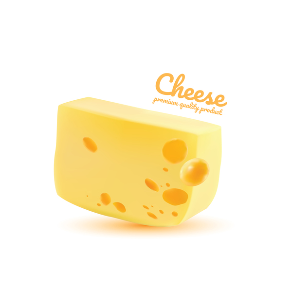 プレミアム品質のチーズ現実的なベクトル04 現実的な 品質 プレミアム チーズ   
