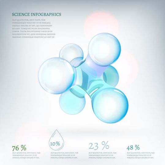 Wissenschaft Infografik modernen Schablone Vektor 06 Wissenschaft moderne Infografik   