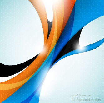 Glänzend abstrakter Wellenhintergrund Grafik-Vektor 05 wave shiny background abstract   
