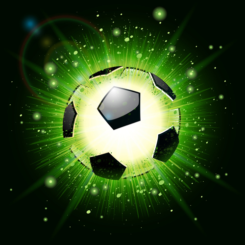 Glänzendes Fußball-Hintergrundvektormaterial shiny Hintergrundvektor Hintergrund Fußball   