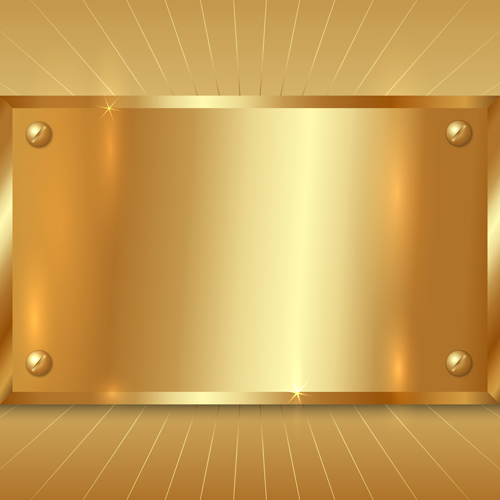 Glänzender goldener metallischer Vektorhintergrund 03 shiny metallic material Hintergrund gold design   