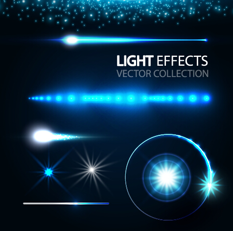 テックライトエフェクトベクターデザイン03 技術 効果 光の効果   