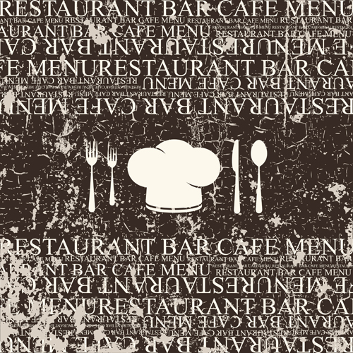 レストランメニューデザイングラフィックのベクトルセット02 レストラン メニュー   
