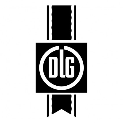 Dlg glänzendes Logo-Vektor dlg glänzend   