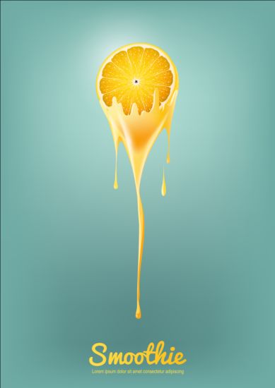 fond de vecteur de smoothie de citron smoothie fond Citron   