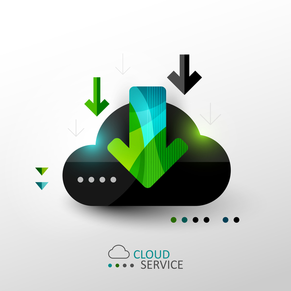 Cloud-Service-Infografie-Schablone Vektor 03 service Infografik cloud   