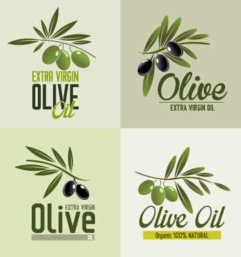 Logos créatifs d’huile d’olive vecteurs olive logos logo huile d’olive huile creative   