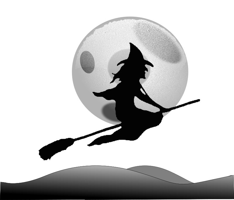 Halloween Hexen-Silhouette Set Vektor 07 silhouette Hexe halloween   