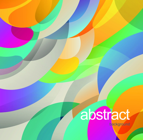 Fond vectoriel abstrait d’éléments multicolores Vecteur abstrait multicolore fond elements   