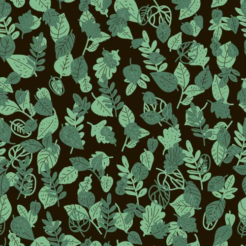 Einfache Blätter Muster nahtlosen Vektor 02 nahtlos Muster einfach Blätter   
