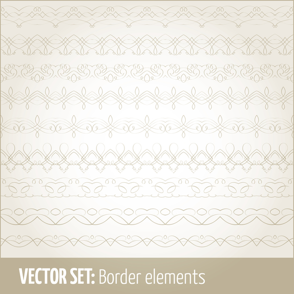 ヴィンテージ装飾のボーダーデザインセット14 装飾品 罫線 ビンテージ   