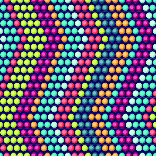 色付きラウンドビーズベクトルパターンセット02 着色 ラウンド ビーズ パターン   