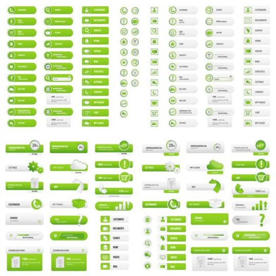 クリエイティブグリーンウェブサイトボタンベクトル ボタン クリエイティブ グリーン ウェブサイト   