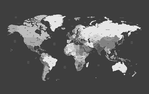 Dunkle Weltkarte Vektormaterial world material map dark   