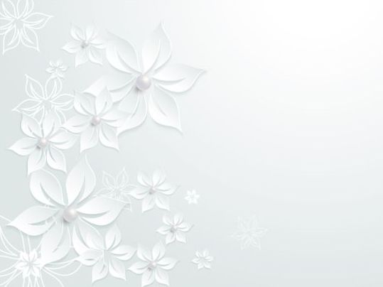 優雅なペーパー花のベクトル材料04 花 紙 エレガント   