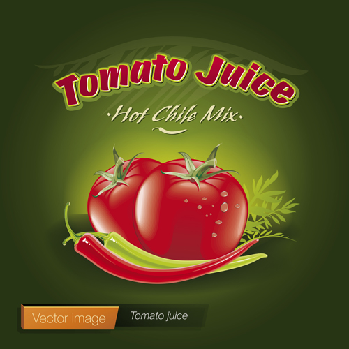 Frisches Plakatvektormaterial im Tomaten-Retro-Stil 01 Vektormaterial Tomaten Retro-Stil poster   
