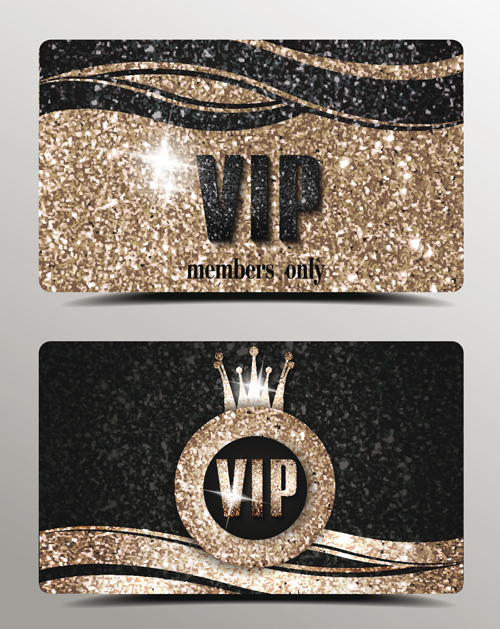 Luxe VIP cartes or vecteur matériel 03 vip or luxe cartes   