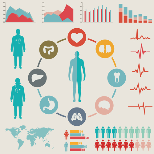 Santé médicale modèle infographique vecteur 05 santé medical infographie   