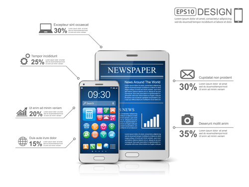 Modernes mobiles Infografie-Vektormaterial 04 moderne mobile Infografik   