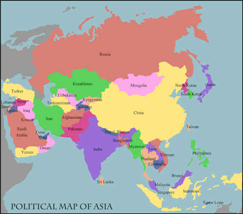 Mundo politico Karte Vektor Set 03 politico Mundo Kartenvektor Karte   